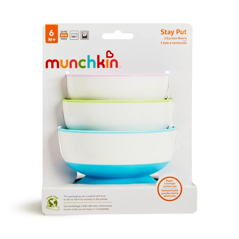 Zestaw 3 miseczek z przyssawką Munchkin