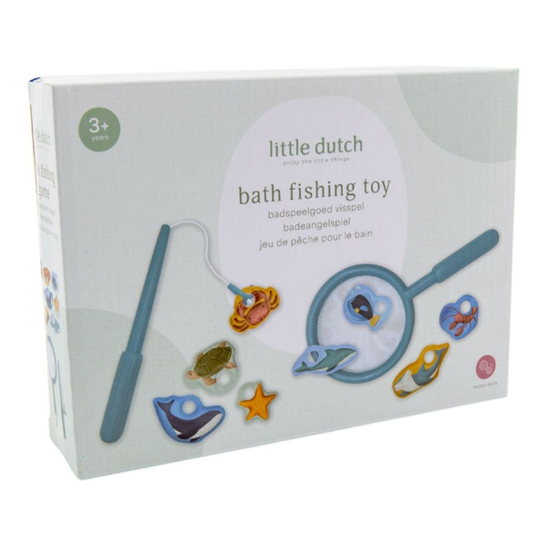 Gra zręcznościowa łowienie rybek- błękit Little Dutch