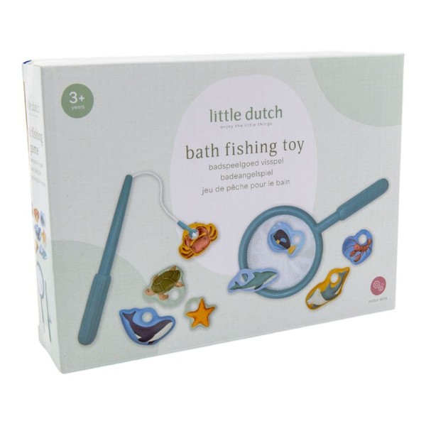 Gra zręcznościowa łowienie rybek- błękit Little Dutch