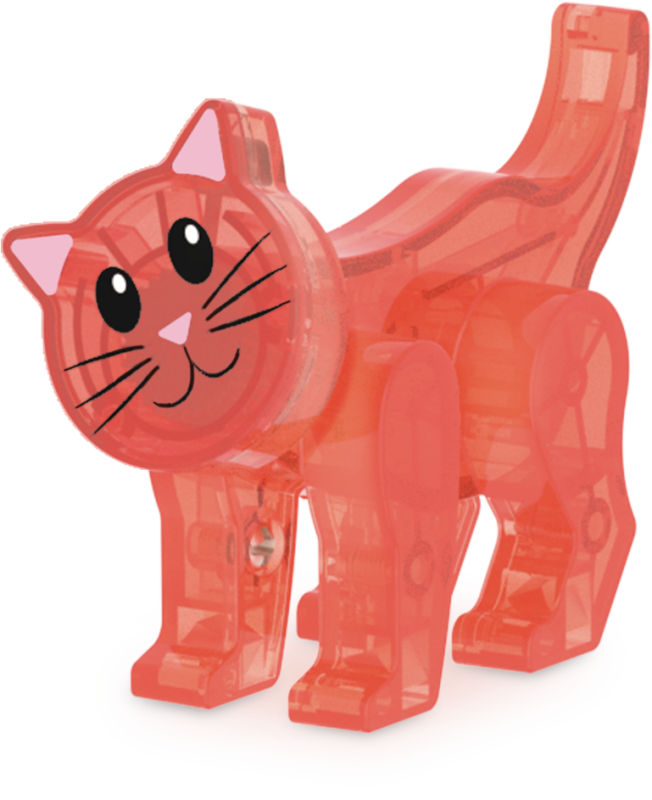 Klocki Magnetyczne Cat Tree 13 el. kot na drapaku MAGNA-TILES
