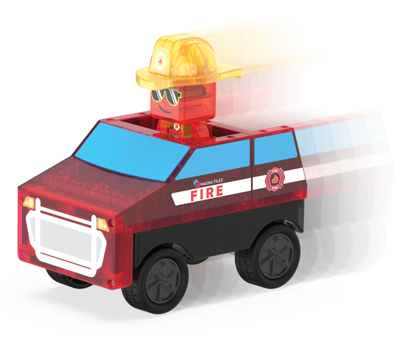 Klocki Magnetyczne Fire Rescue 27 el. Straż Pożarna Remiza MAGNA-TILES