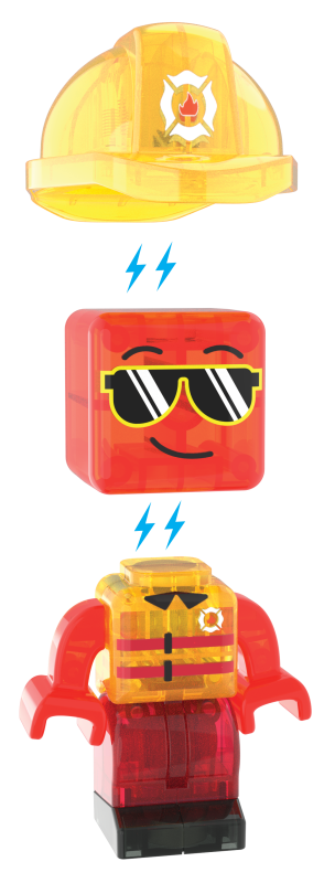 Klocki Magnetyczne Fire Rescue 27 el. Straż Pożarna Remiza MAGNA-TILES