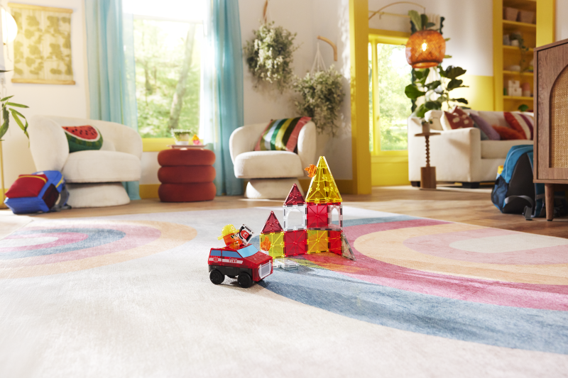 Klocki Magnetyczne Fire Rescue 27 el. Straż Pożarna Remiza MAGNA-TILES