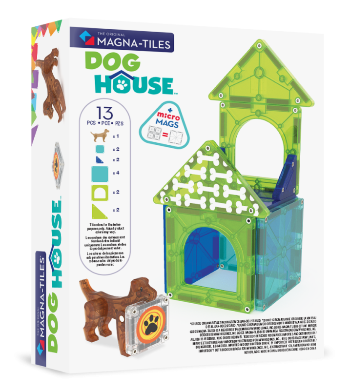 Klocki Magnetyczne Dog House 13 el. domek dla psa MAGNA-TILES
