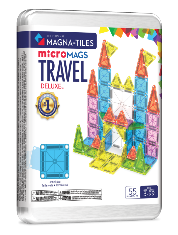 Klocki Magnetyczne Travel microMAGS XL 55 el. MAGNA-TILES
