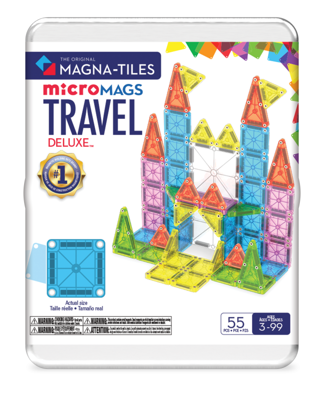 Klocki Magnetyczne Travel microMAGS XL 55 el. MAGNA-TILES