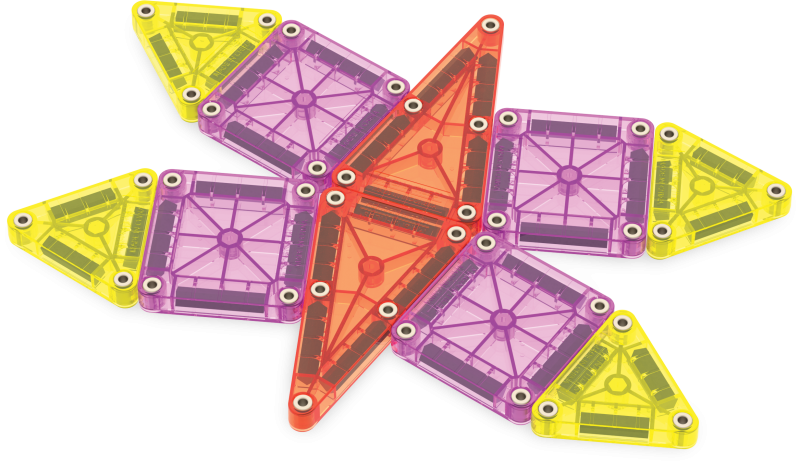 Klocki Magnetyczne Travel microMAGS XL 55 el. MAGNA-TILES
