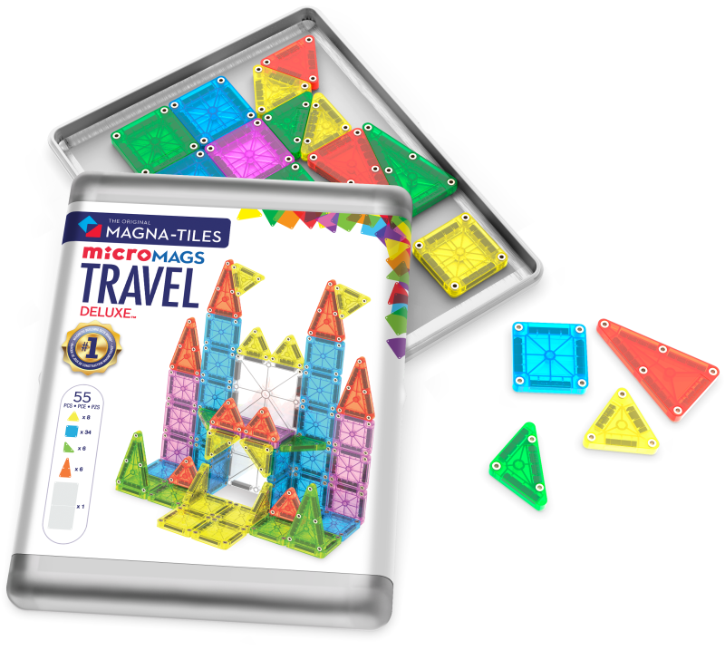 Klocki Magnetyczne Travel microMAGS XL 55 el. MAGNA-TILES