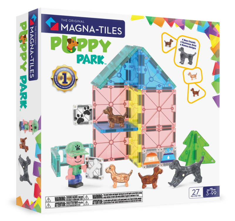 Klocki Magnetyczne Puppy Park 27 el. MAGNA-TILES