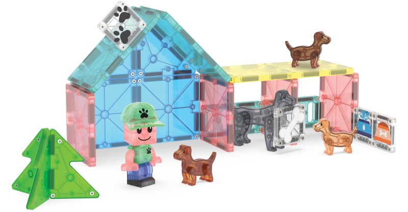 Klocki Magnetyczne Puppy Park 27 el. MAGNA-TILES