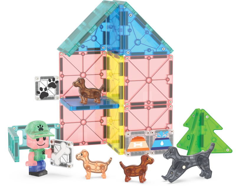 Klocki Magnetyczne Puppy Park 27 el. MAGNA-TILES