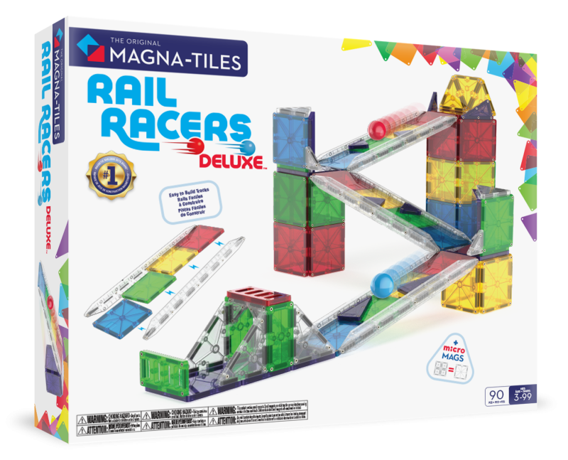 Klocki Magnetyczne Rail Racers XL 90 el. Kulodrom MAGNA-TILES
