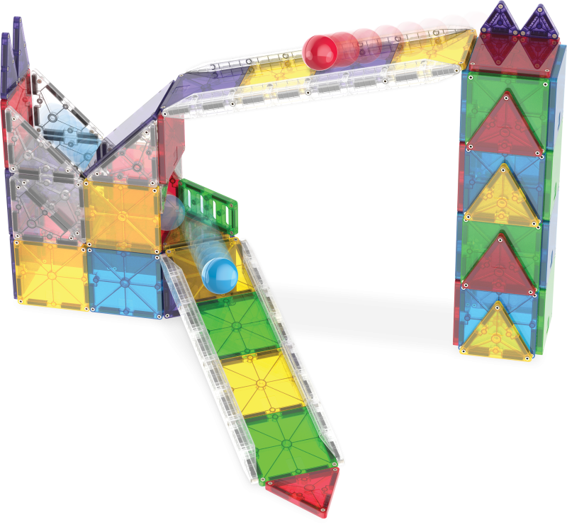 Klocki Magnetyczne Rail Racers XL 90 el. Kulodrom MAGNA-TILES