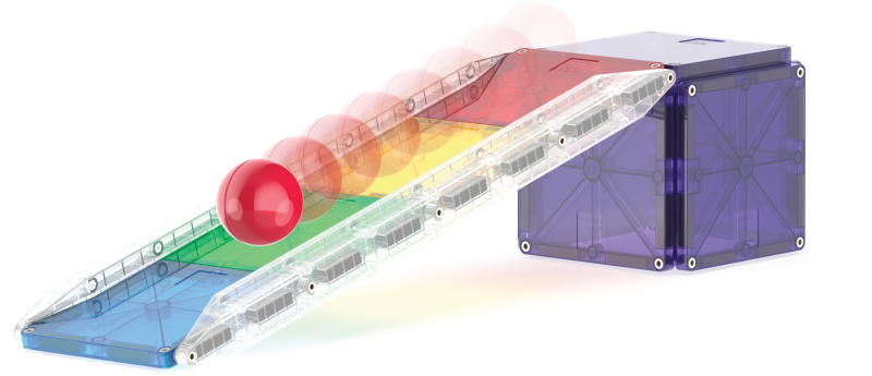 Klocki Magnetyczne Rail Racers XL 90 el. Kulodrom MAGNA-TILES