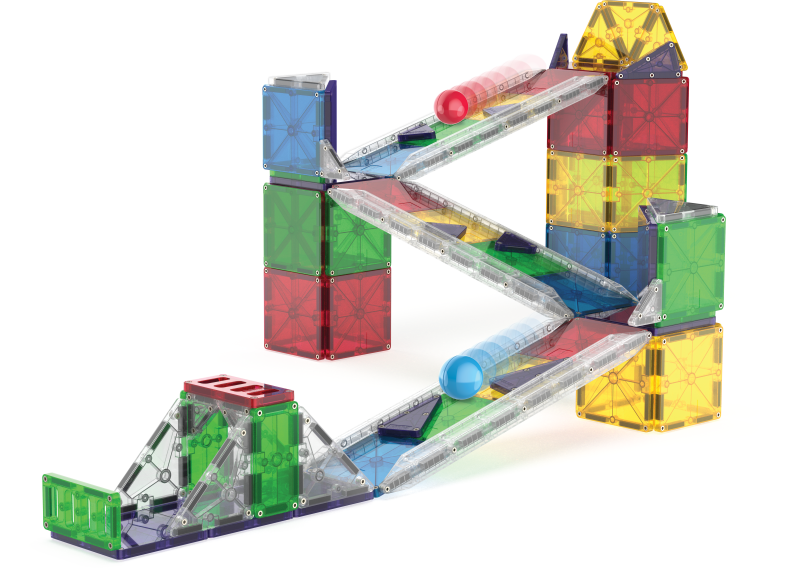Klocki Magnetyczne Rail Racers XL 90 el. Kulodrom MAGNA-TILES