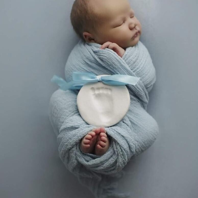 Gipsowa zawieszka odcisk ze wstążką Happy Hands Dooky