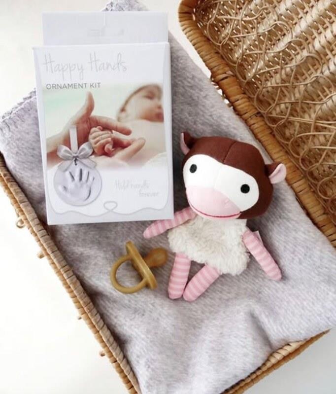 Gipsowa zawieszka odcisk ze wstążką Happy Hands Dooky