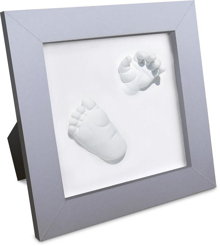 Ramka Deluxe z odciskiem 3D Happy Hands silver Dooky