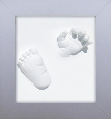 Ramka Deluxe z odciskiem 3D Happy Hands silver Dooky