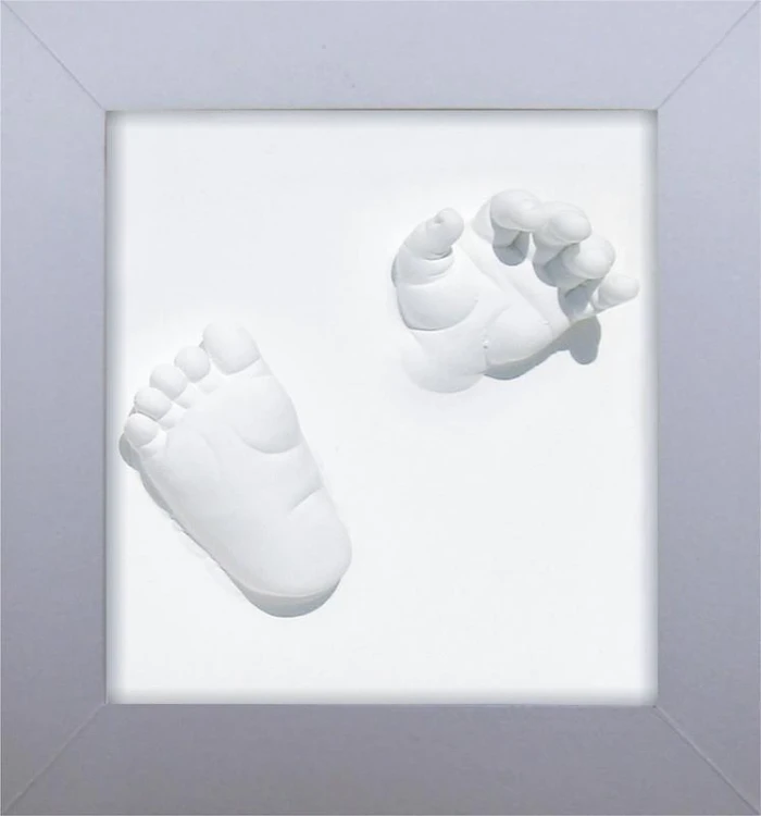 Ramka Deluxe z odciskiem 3D Happy Hands silver Dooky