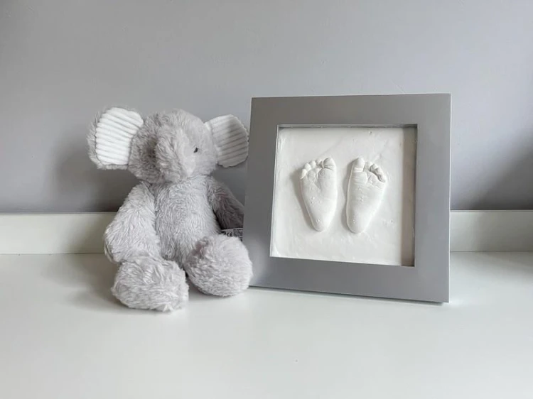 Ramka Deluxe z odciskiem 3D Happy Hands silver Dooky