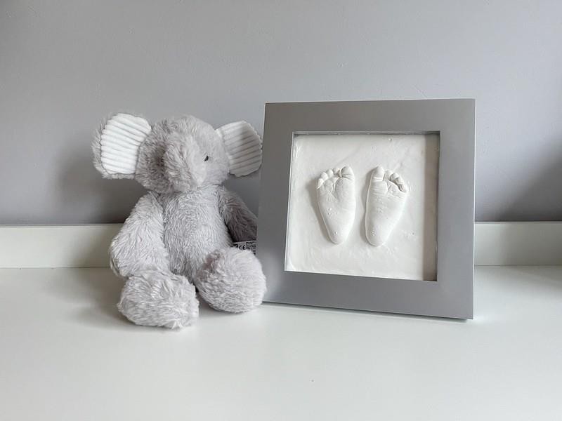 Ramka Deluxe z odciskiem 3D Happy Hands silver Dooky
