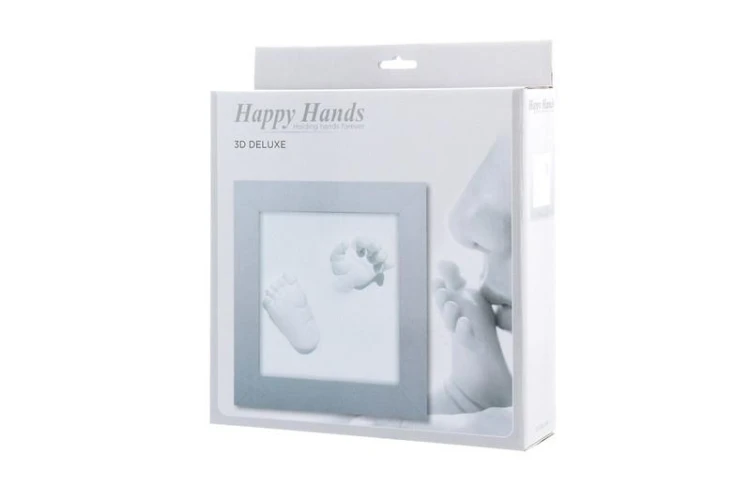 Ramka Deluxe z odciskiem 3D Happy Hands silver Dooky