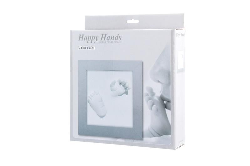 Ramka Deluxe z odciskiem 3D Happy Hands silver Dooky