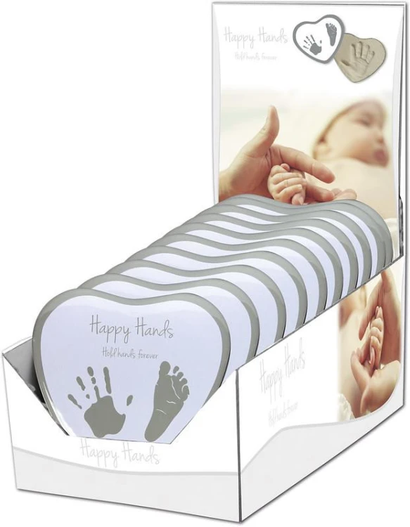 Serce z odciskiem dłoni i stópki 2D Happy Hands Dooky