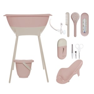 Zestaw kąpielowy 8 elem. LUMA Blush Pink