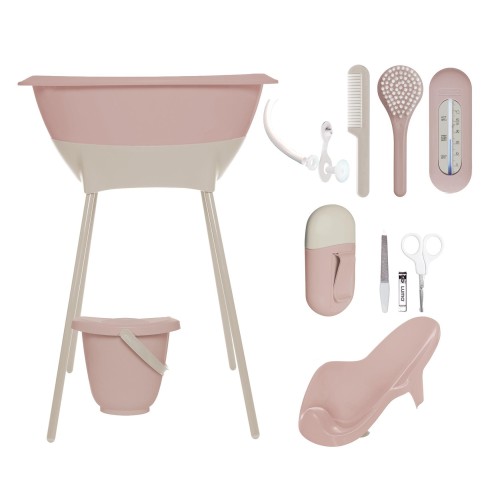Zestaw kąpielowy 8 elem. LUMA Blush Pink