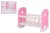 Drewniana kołyska Baby Rose dla lalek 35-45 cm