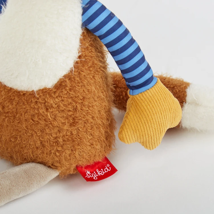 Pierwsza przytulanka pluszowy Lis 39cm patchworkowa maskotka dzieci sigikid