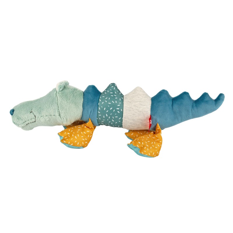 Pierwsza przytulanka pluszowy Krokodyl 43cm patchworkowa maskotka sigikid