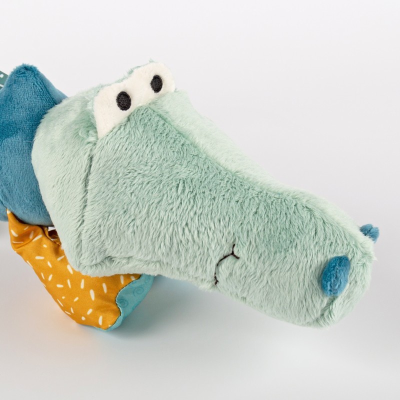 Pierwsza przytulanka pluszowy Krokodyl 43cm patchworkowa maskotka sigikid
