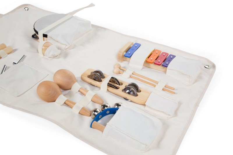 Orkiestra Zestaw 8 instrumentów + organizer Childhome