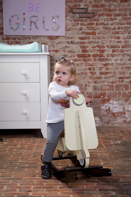 Bujak na biegunach skuter Vintage Cream Childhome