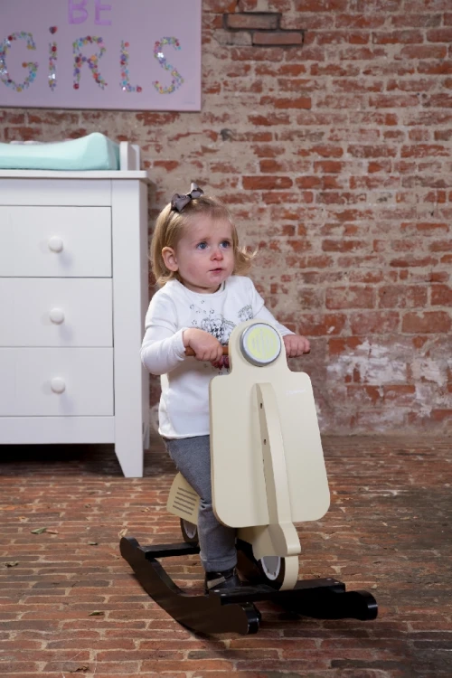 Bujak na biegunach skuter Vintage Cream Childhome