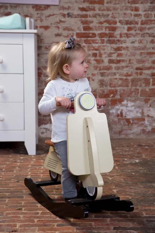 Bujak na biegunach skuter Vintage Cream Childhome