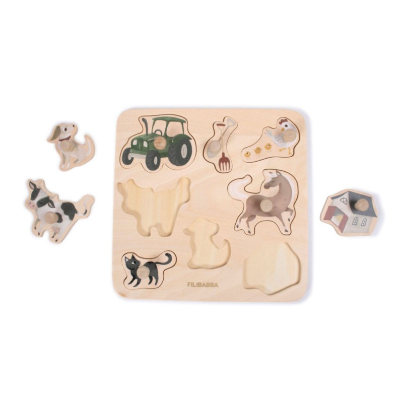 Puzzle drewniane Magic Farm Filibabba