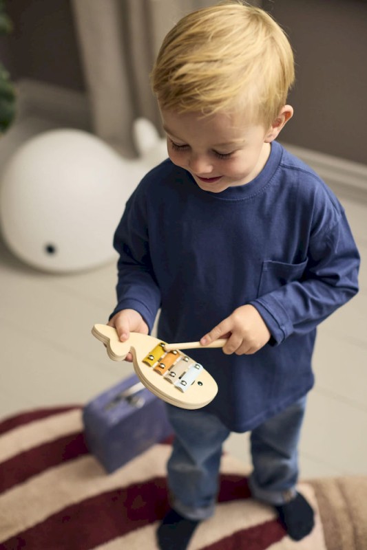 Zestaw drewnianych instrumentów w walizce Filibabba