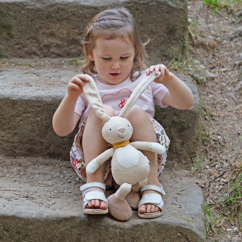 Pierwsza przytulanka dla dzieci beżowy Królik 32cm maskotka zabawka sigikid