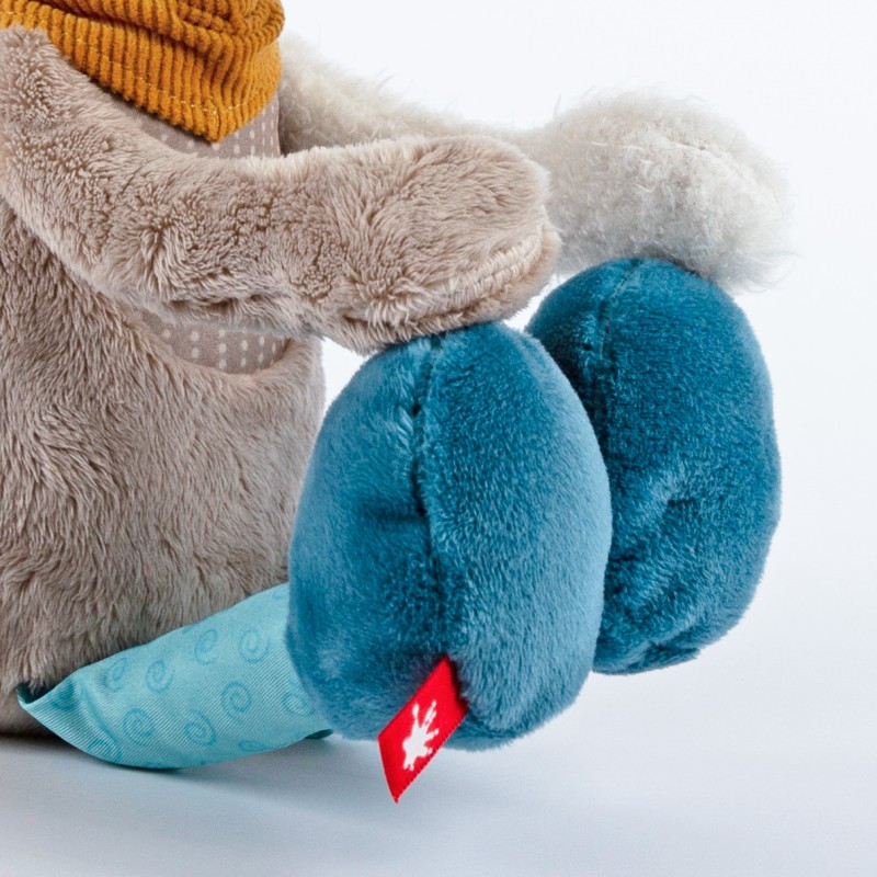 Pierwsza przytulanka pastelowy Osiołek 31cm patchworkowa zabawka sigikid