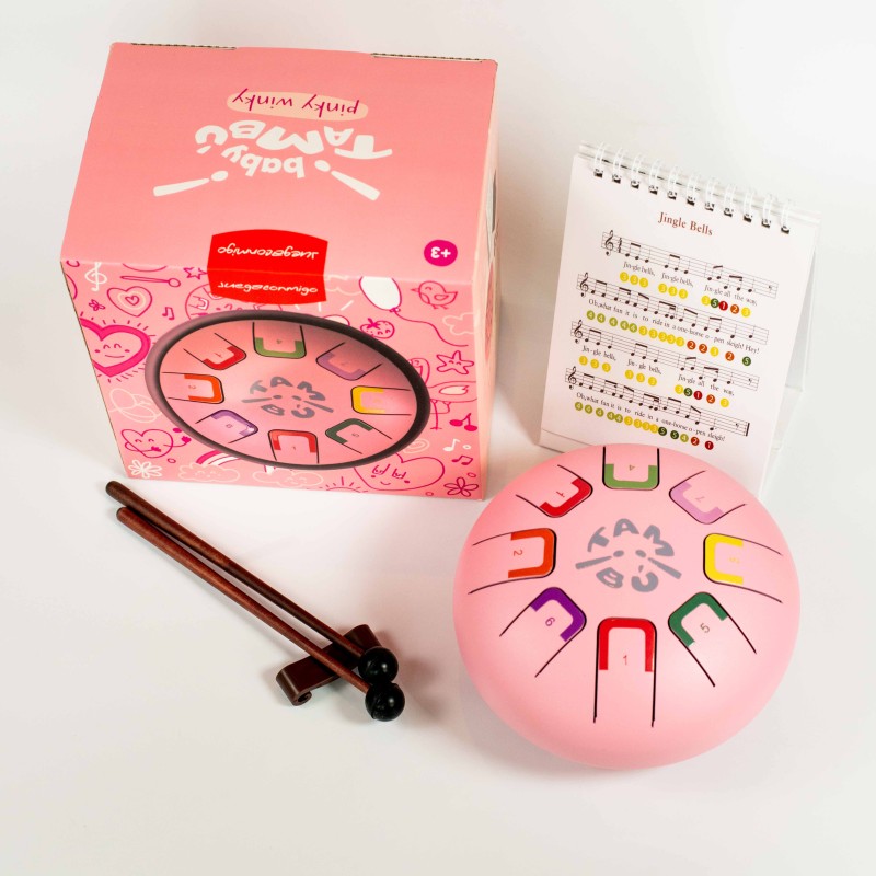 Baby Tambu Różowy Bębenek językowy Pinky Winky 6" Juegaconmigo