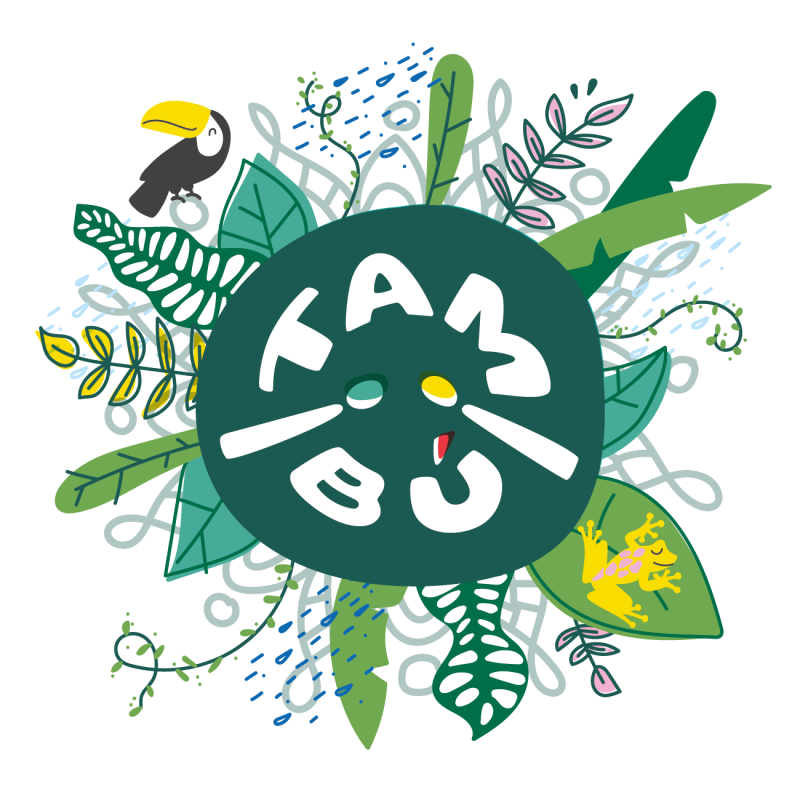 Tambu Zielony Metalowy Bębenek językowy Wild Jungle 8" Juegaconmigo