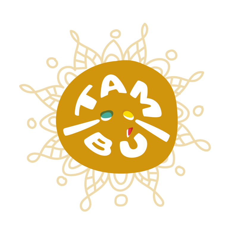 Tambu Złoty Metalowy Bębenek językowy Golden Star 8" Juegaconmigo