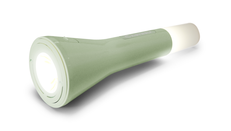 Latarka wielofunkcyjna dla dzieci zielona Kidyflashlight Kidywolf