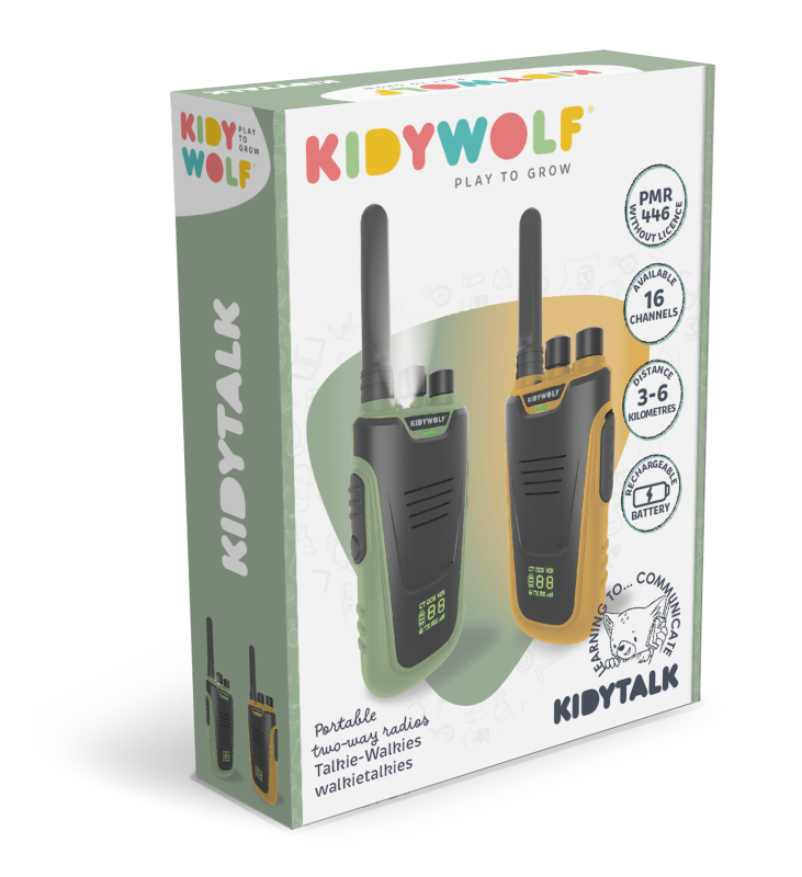 Walkie-talkie dalekiego zasięgu dla dzieci Kidytalk Kidywolf