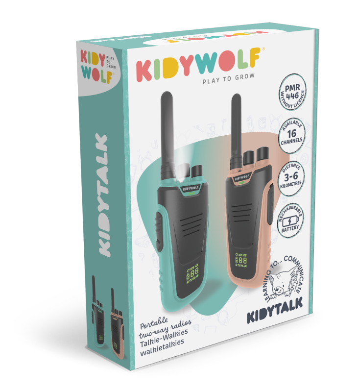 Walkie-talkie dalekiego zasięgu dla dzieci Kidytalk Kidywolf