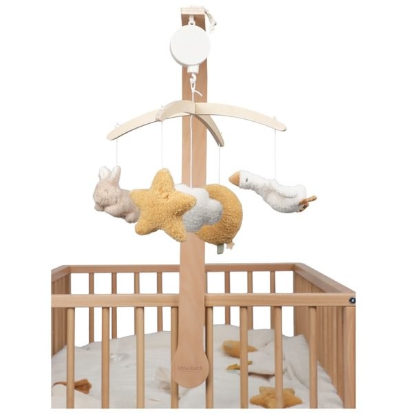 Drewniana karuzela do łóżeczka Newborn Naturals FSC Little Dutch